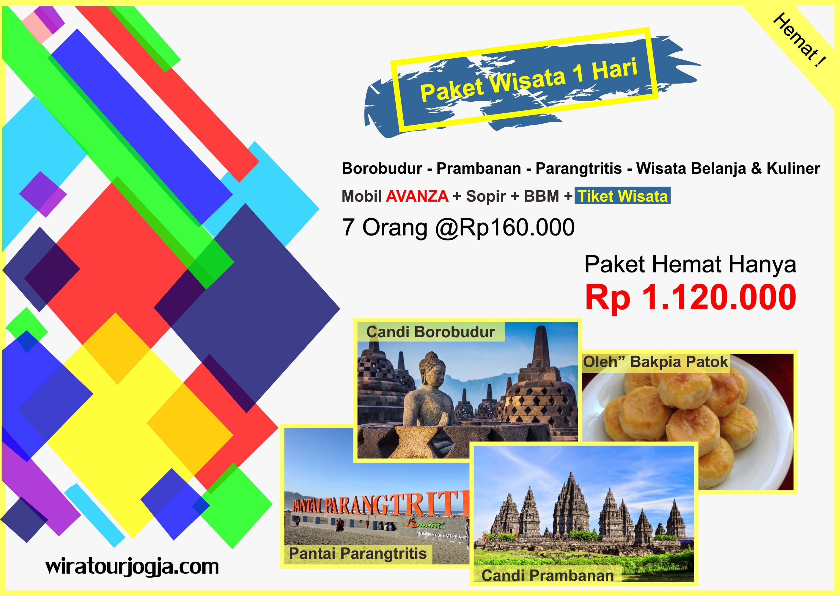 Paket Wisata Jogja 1 Hari, Paket Wisata Termurah SeJogja